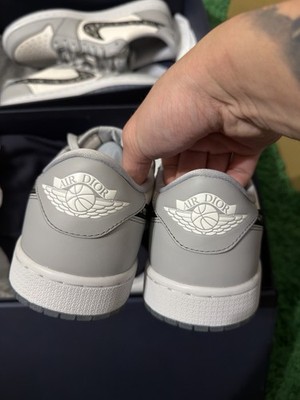 Size 11 - Dior x Air Jordan 1 Low Gray | eBay