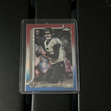 2025 Topps Chrome Tyler Shough Red White & Blue Rookie Saints RC #398