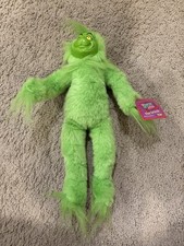 Vintage 2000 Dr Seuss 14” Grinch Plush L Christmas Stuffed