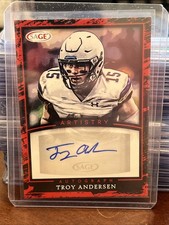 2022 SAGE Artistry - Autographs Troy Andersen #A-TA2 Red (AU, RC)