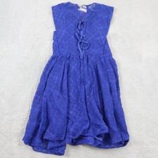 Sandro Paris Kleid Damen Gr. 2 Kleid Spitze Lace up A Linie Tailliert Schnürung