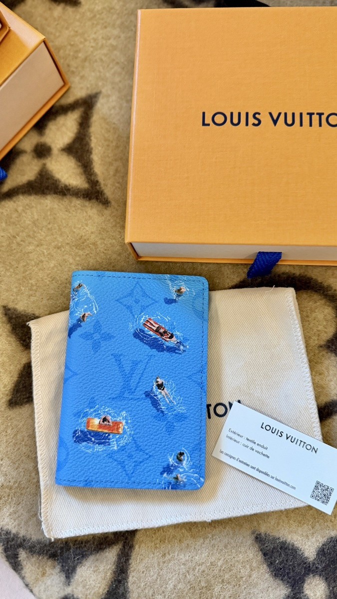 Louis Vuitton Pocket Organizer Monogram Blue Lagoon M14881