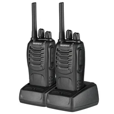 2 Pack Baofeng BF-88A Walkie Talkie 2 Two Way Radio Handheld Long Range FRS