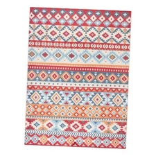  Dahlia Southwestern Stripe Indoor Outdoor Area Rug, UV Fade Resistant, High 