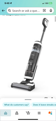 Tineco iFloor 3 Silver Handheld Wet Dry Vacuum Cleaner