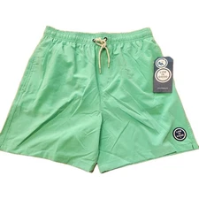 Life is Good Swim Trunks Shorts Men's Small Coin Mint Green Lined UPF 50+ New 