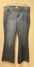 Sofia by Sofia Vergara Dark Blue Flare Jeans Woman’s 16 Flare 70s High Waist