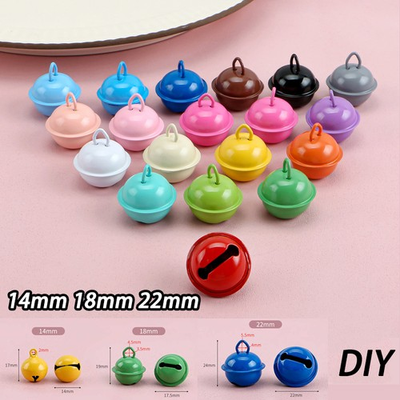 #ad #ad 14mm 18mm 22mm Colorful Painted Jingle Bell Metal Round Mini Bells DIY Jewellery $121.69