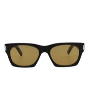 Saint Laurent Unisex Square/Rectangle Black Yellow Fashion Designer Eyewear
