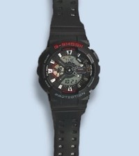 CASIO G-SHOCK 51mm Black Red Resin Case Strap Men’s Wristwatch ( GA-110RG-1AER)