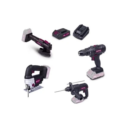 Gomag Akku-Werkzeug-Set 20 V Bohrschrauber Bohrhammer Stichsäge Multi-Tool