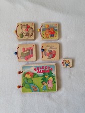 Selecta Holz B&uuml;cher Konvolut Baby Kinder Spielzeug Tiere