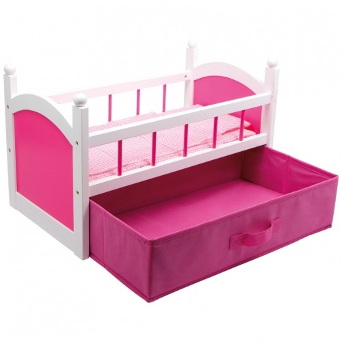 Letto per bambole rosa in buone condizioni foto 3