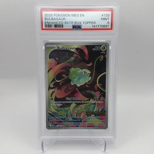 PSA 9 Bulbasaur 133/132 (Mega Evolution Stamped) | MINT