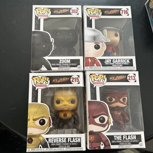 4-pack Funko Pop! Vinyl: The Flash 213 / Jay Garrick / Zoom & Reverse Flash #215