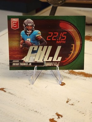 2025 Panini Donruss Elite - Full Throttle Brian Thomas Jr. #2 Green