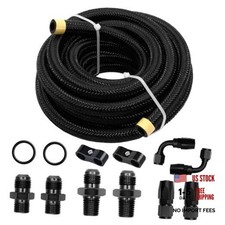 15FT AN6 Automatic Transmission Cooler Lines Kit 6AN 15FT 2 Separator Clamp