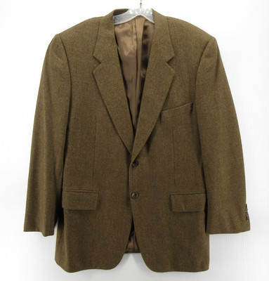 Corneliani Sport Coat Men 42 Brown Blazer Virgin Wool Cashmere Jacket Italy