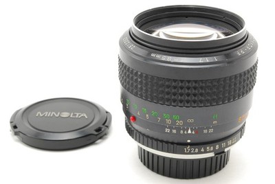 【虹ゴ】ミノルタ MC-ROKKOR PF 85mm F1.7 前 409 虹ゴ】ミノルタ MC-ROKKOR PF 85mm F1.7 前 409