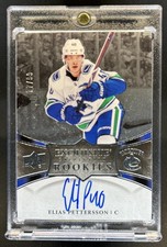 2018-19 Upper Deck Ice Elias Pettersson Exquisite Platinum Rookies Auto #/99