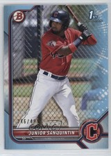 2022 Bowman Prospects Sky Blue Border 346/499 Junior Sanquintin #BP-80 qw7