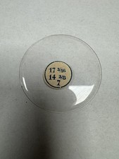 Vintage Unmarked Pocket Watch Crystal Domed 38.95mm 17 3/16 14 3/8 7 Clear