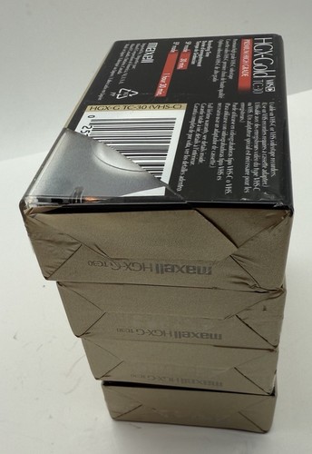 Lot Of 4 Maxell VHS-C HGX-Gold TC-30 Premium High Grade Blank Video Tapes NEW - Bild 7 von 11