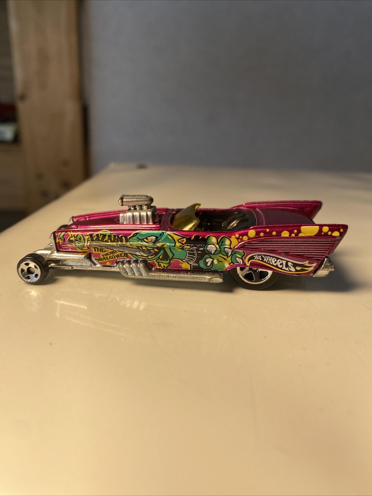 Vintage Hot wheels 2001 57 Roadster GMTM Pink Purple Lazaro Mattel Die-Cast