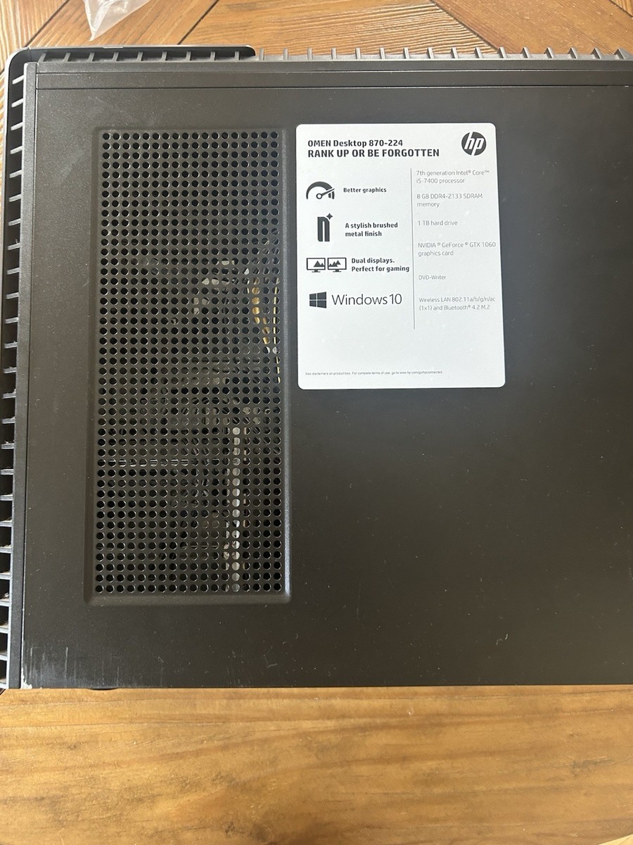 HP Omen (1TB, Intel Core i5-7400, 3.00GHz, 8GB) Desktop PC