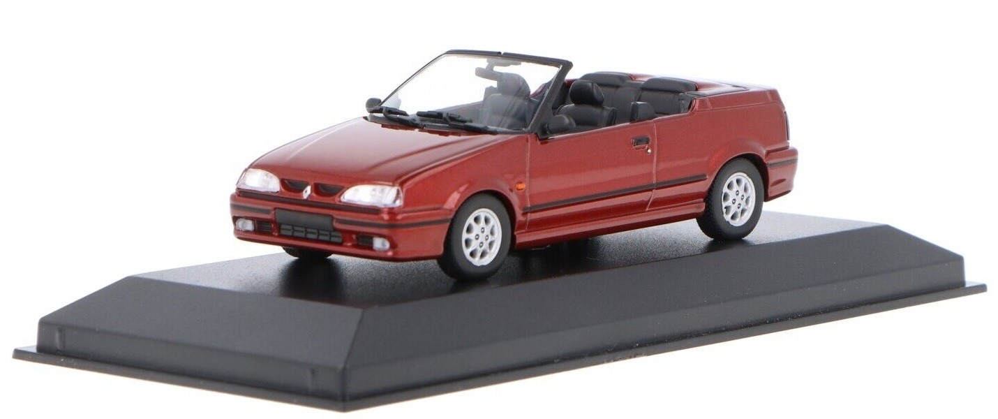 RENAULT 19 Cabriolet voiture miniature 1/43 rouge de la marque Maxichamps série MXC940