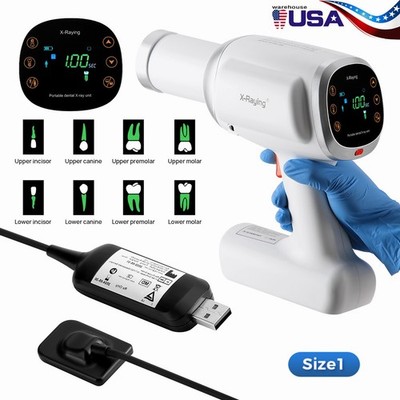 Portable Dental X Mobile Ray Machine Unit High Frequency + Sensor 1 no Shield