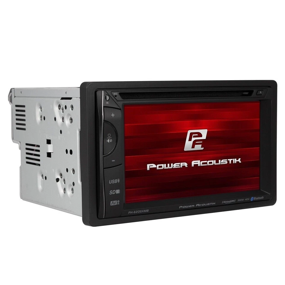 Power Acoustik PH-620SXMB Double DIN CD/DVD 6.2" LCD Bluetooth SiriusXM Tuner - Image 4 of 4