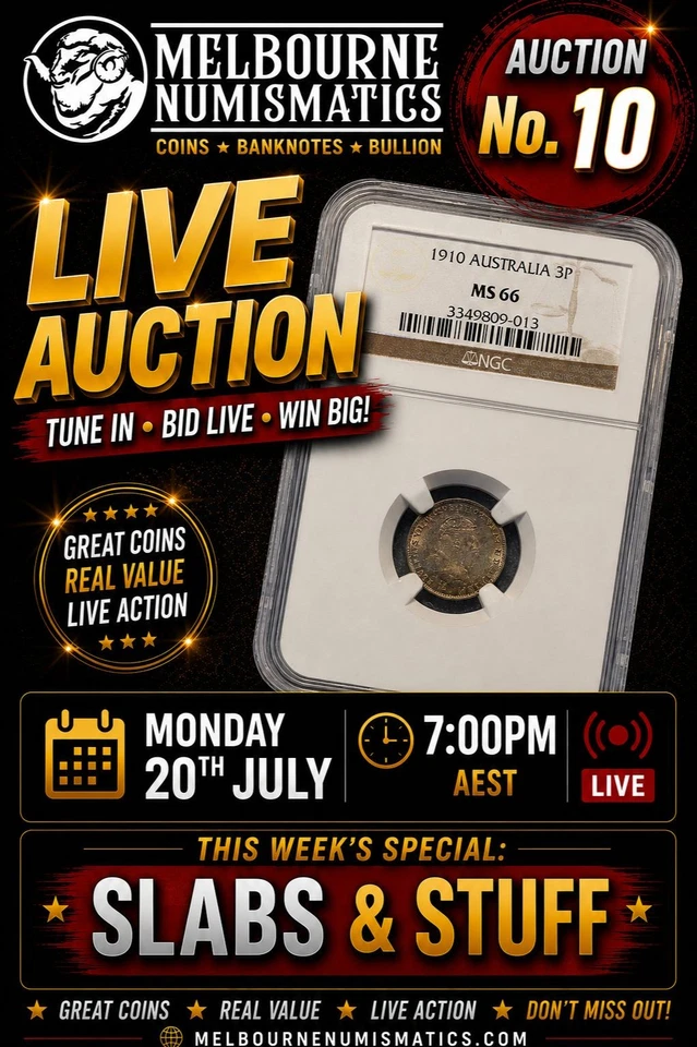 🔥 Melbourne Numismatics Auction No.  10 | Slabs & Stuff!