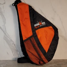 IRONMAN BLACK & ORANGE 70.3 AUSTIN TEXAS SLING BACKPACK