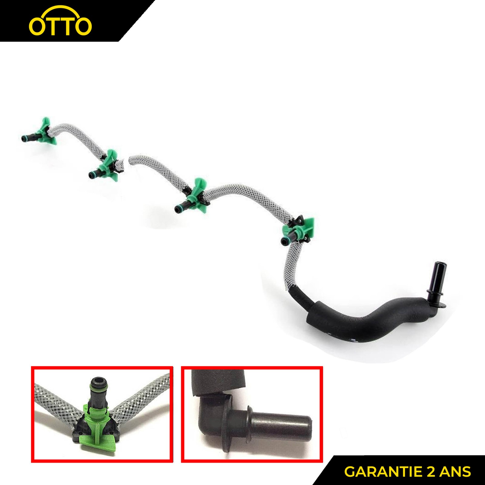 Durite retour injecteurs 1574JK anti fuite gazole Peugeot 207 1.6HDi