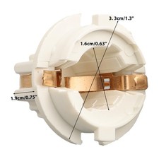 Tail light socket lamp socket taillight 2 pieces reversing light White