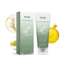 Hoygi Pore Deep Cleansing Foam, Deep Clean Facial Skin Shine Bright Moist Blain 