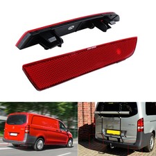2x Rückstrahler Heckstoßstange Reflektor Rot für Mercedes-Benz Vito Kasten W447