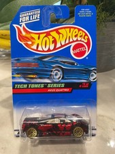 1998 Hot Wheels #748 Tech Töne Serie 4/4 Avus Quattro Schwarz W / Gold Spitze