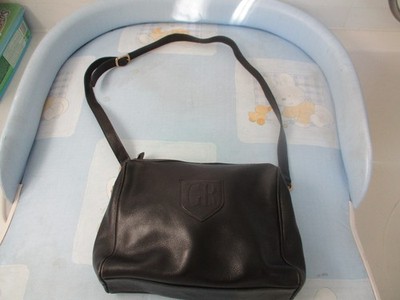 GEORGES RECH schwarze Handtasche Schultertasche Ledertasche einzig Damen schwarz