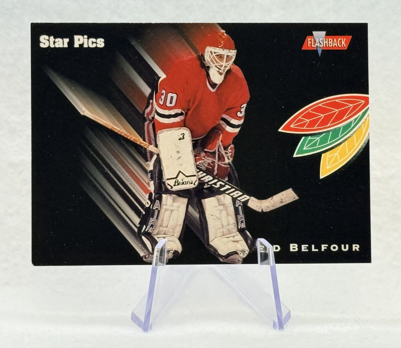 Ed Belfour 1991 Star Pics Flashback #20 Chicago Blackhawks