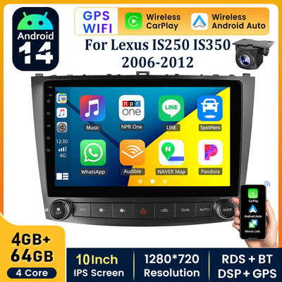 DEFECTIVE For Lexus IS250 IS350 20062012 Android14 464G Head Unit Car St G3D