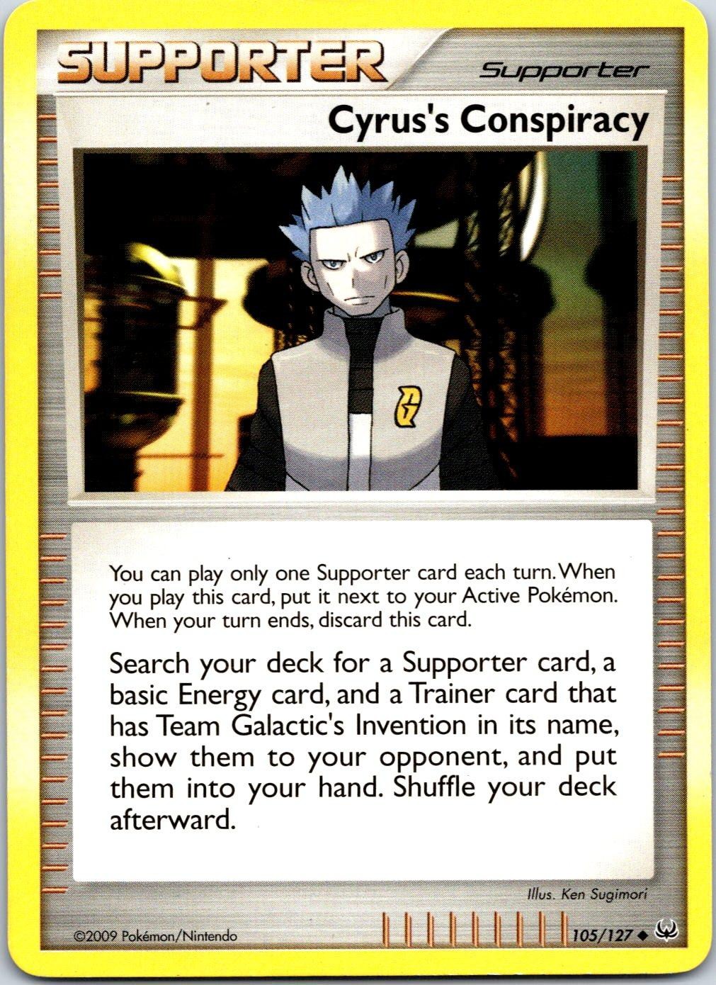Cyrus's Conspiracy 105/127 Uncommon Platinum Pokemon Near Mint