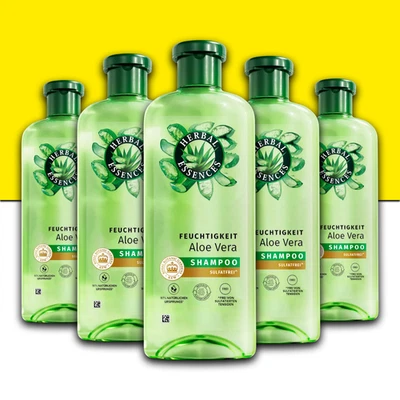 HERBAL ESSENCES 5er Pack Shampoo Feuchtigkeit Aloe Vera, 5 x 350 ml