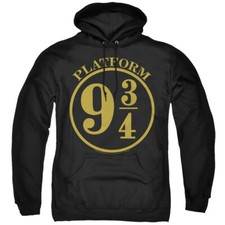 HARRY POTTER 9 3/4 Licensed Adult Pullover Hooded Sweatshirt Hoodie SM-3XL