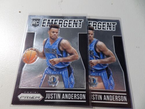 2015-16 Panini Prizm Emergent Justin Anderson #21 Rookie RC 2 Lot - Picture 1 of 1