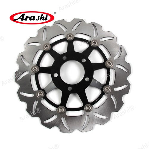 BLACK Front Rear Brake Rotor Disc For Suzuki GSF BANDIT 400 1989-1996 GSF400 - Imagen 2 de 10