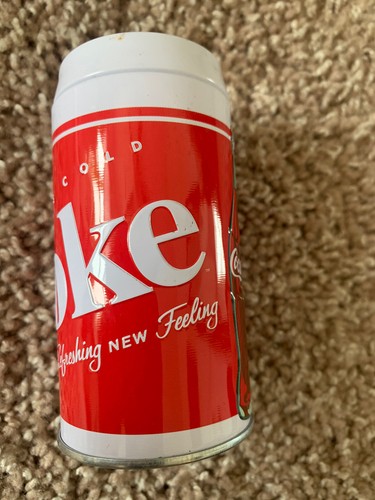 Coca Cola Salt & Pepper Tin Shakers With Metal Holder Rack 2012 - Picture 8 of 11