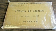 AUGUSTE VINCENT - WORK OF LEPAUTRE - VASES  - 25 POST CARD SERIES 10TH