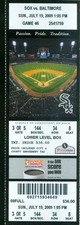 2009 White Sox vs Orioles Ticket: Gregg Zaun, DeWayne Wise and Chris Getz HRs